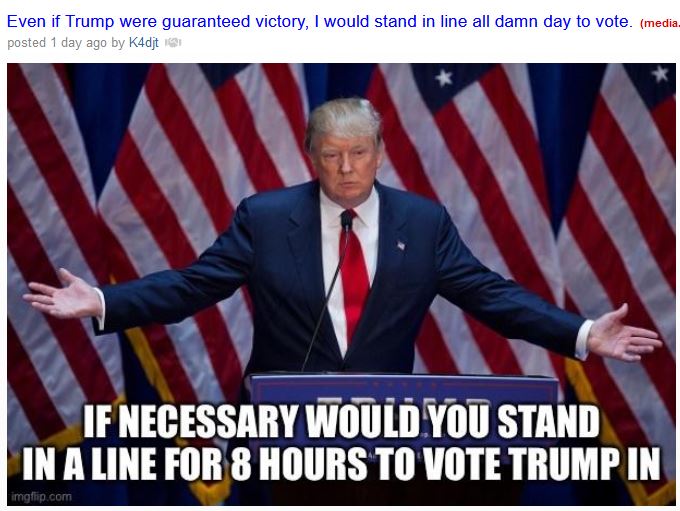 vote trump line