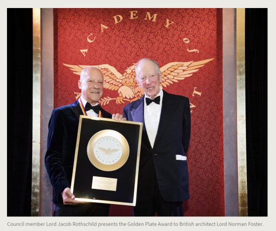 Press Release. (Oct. 10, 2017). 52nd International Academy of Achievement, London and Oxfordshire, keynote speaker Neil Gorsuch. U.S./UK Pilgrims Society. (Council member Lord Jacob Rothschild presents the Golden Plate Award to British architect Lord Norman Foster.)