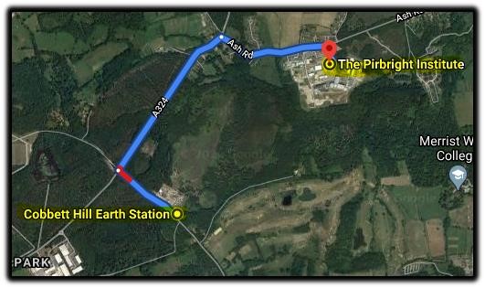 map cobbet pirbright