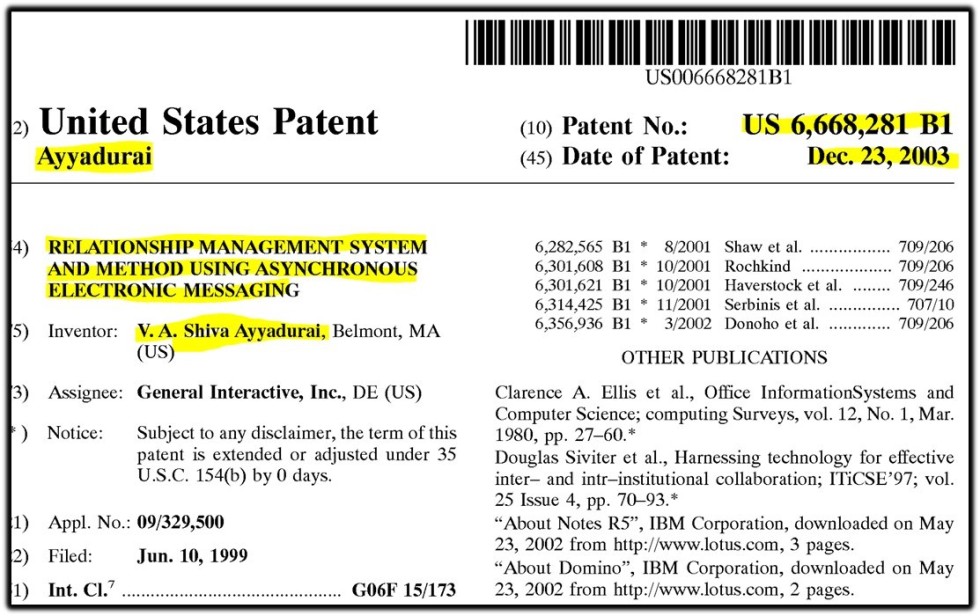 shiva patent