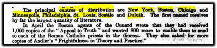 centres of distribution