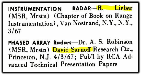 sarnoff liber
