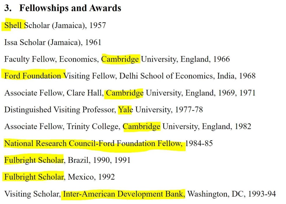 fellowships awards harris