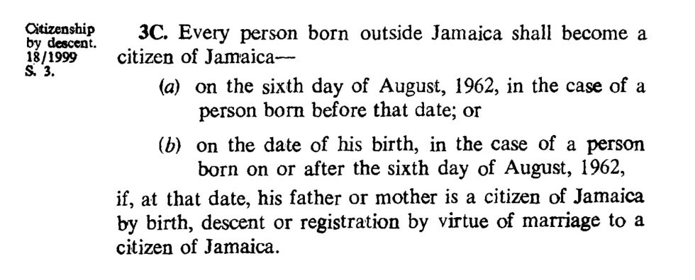 jamaican citizenship