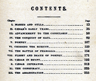 [Contents] from Julius Caesar by Jacob Abbott