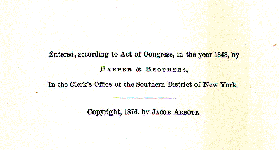 [Copyright Page] from Charles I by Jacob Abbott