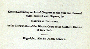 [Copyright Page] from Cleopatra by Jacob Abbott