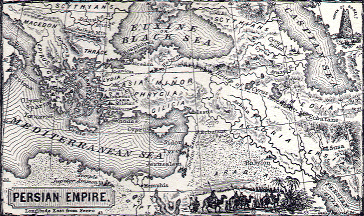 Map of the Persian Empire Persian Empire