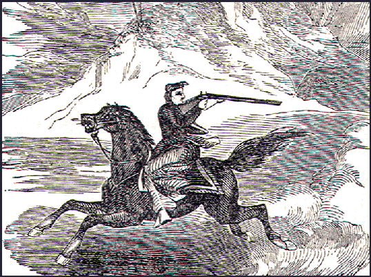 mongol on horseback