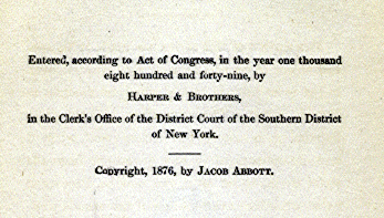 [Copyright Page] from Hannibal by Jacob Abbott