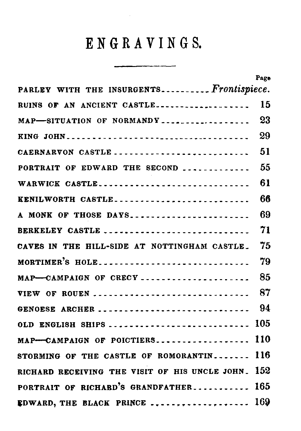 [Engravings Page 1 of 2] from Richard II by Jacob Abbott