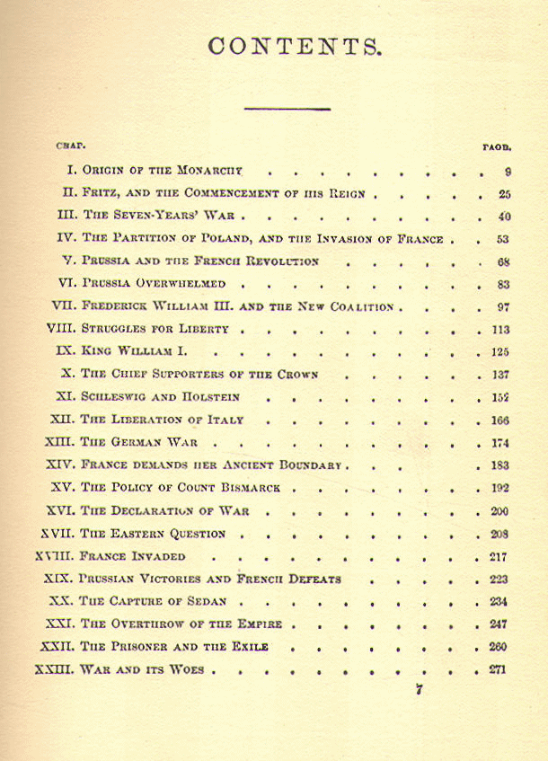 [Contents, Page 1 of 2] from History of Prussia by John S. C. Abbott