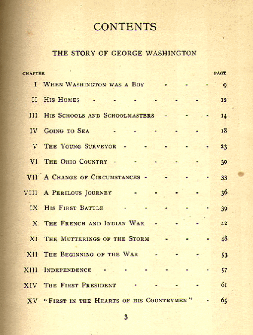 [Contents, Page 1 of 4] from Four Great Americans by James Baldwin