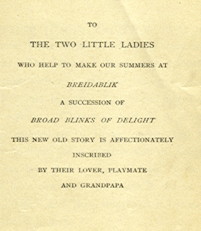 [Dedication] from Robinson Crusoe  by James Baldwin