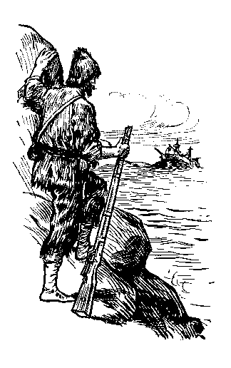 [Illustration] from Robinson Crusoe  by James Baldwin