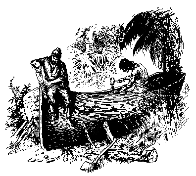 [Illustration] from Robinson Crusoe  by James Baldwin