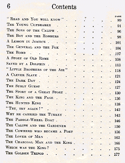 [Contents (continued)] from Fifty Famous People by James Baldwin