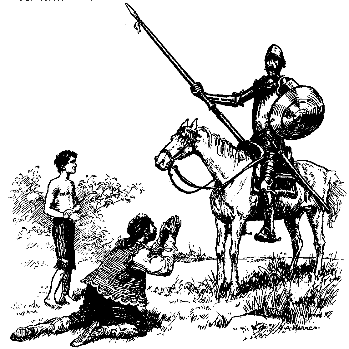 [Illustration] from Stories of Don Quixote by James Baldwin