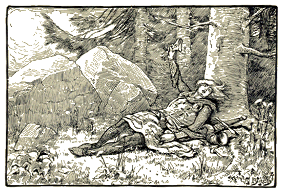 [Illustration] from The Story of Roland by James Baldwin