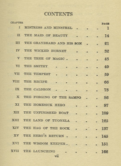 [Contents] from The Sampo by James Baldwin