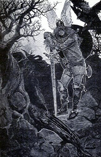 [Illustration] from The Story of Siegfried by James Baldwin