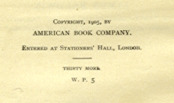 [Copyright] from Thirty Famous Stories  by James Baldwin