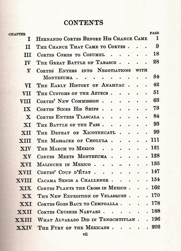 [Contents, Page 1 of 2] from The Boys' Prescott by Helen Ward Banks