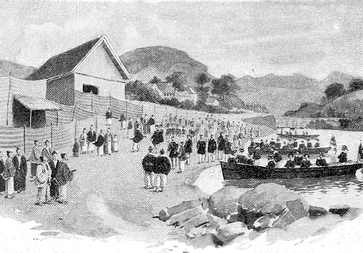 Landing of the American