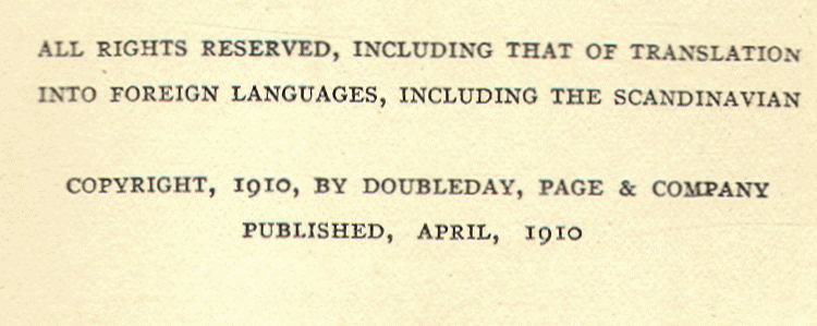 [Copyright Page] from South American Fighters by Cyrus T. Brady