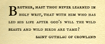 [Saying] from Saints and Friendly Beasts by Abbie F. Brown