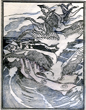 [Illustration] from Saints and Friendly Beasts by Abbie F. Brown