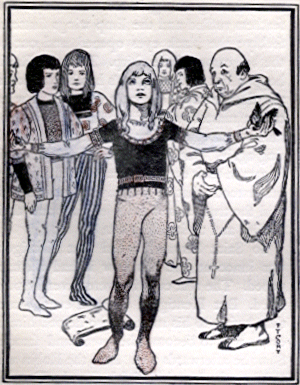 [Illustration] from Saints and Friendly Beasts by Abbie F. Brown