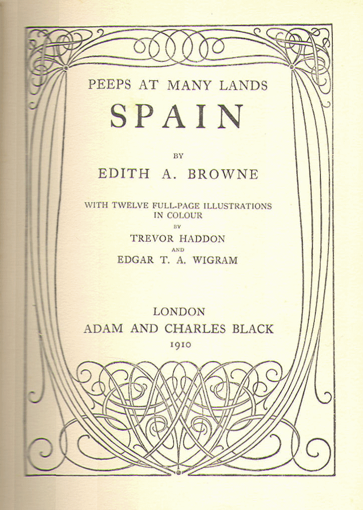 [Title Page] from Spain by Edith A. Browne