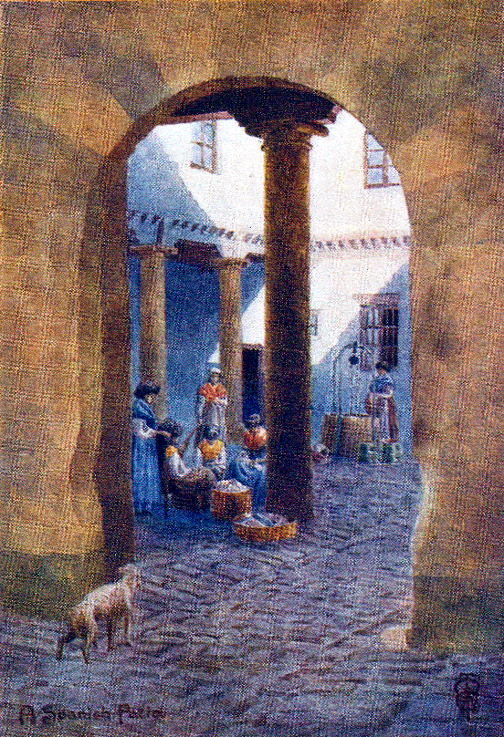 A Spanish Patio.
