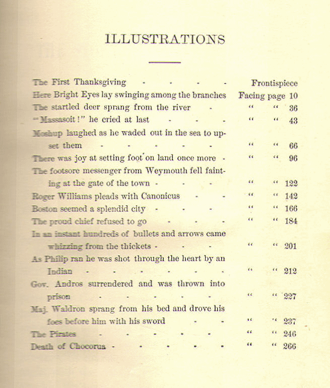 [Illustrations] from Massasoit by Alma H. Burton