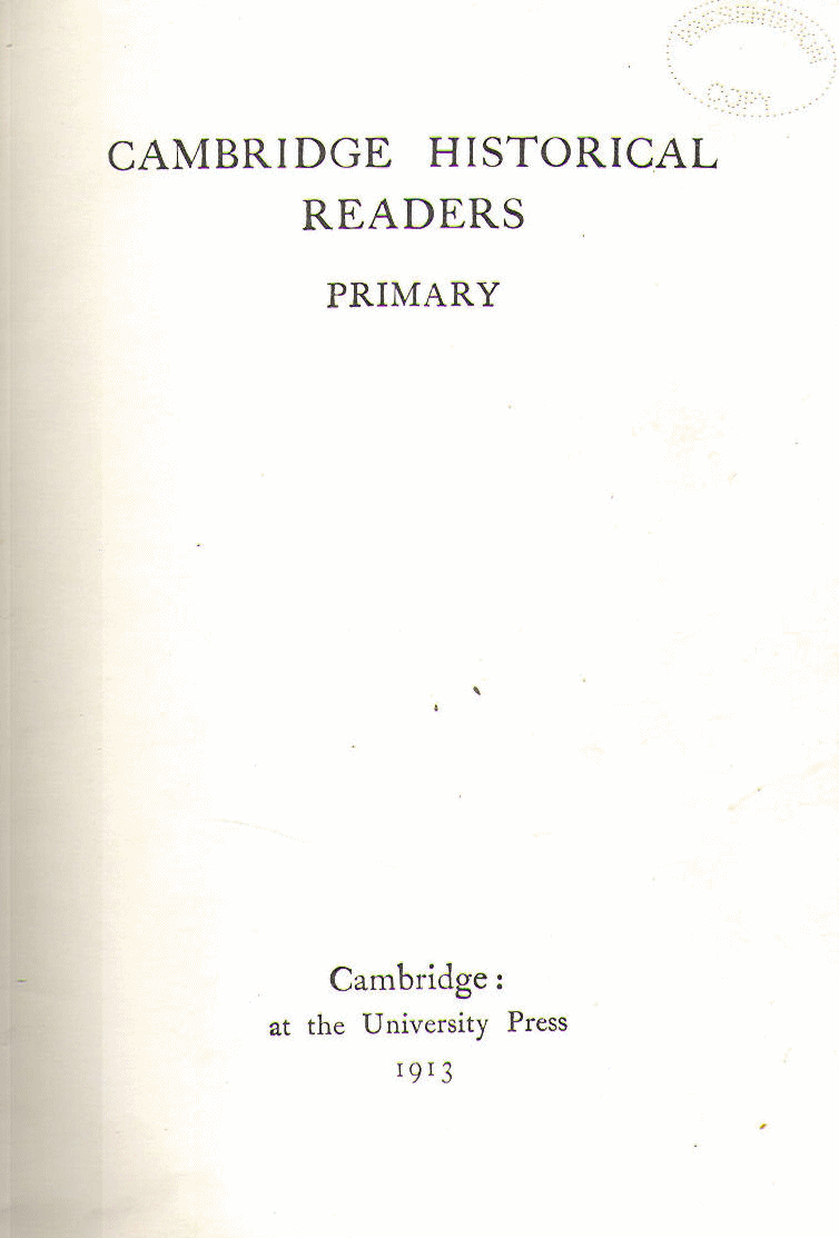 [Title Page] from Cambridge Historical Reader by Cambridge Press