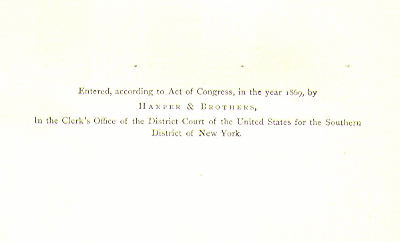 [Copyright Page] from Lost in the Jungle by Paul du Chaillu