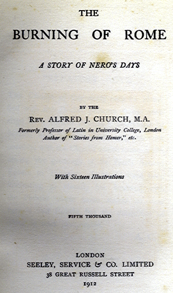 [Copyright] from Burning of Rome by Alfred J. Church