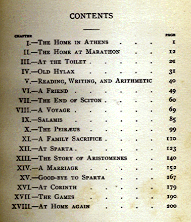 [Contents] from Three Greek Children by Alfred J. Church