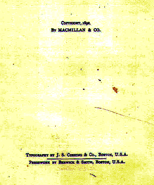 [Copyright Page] from Stories from Greek Comedians by Alfred J. Church