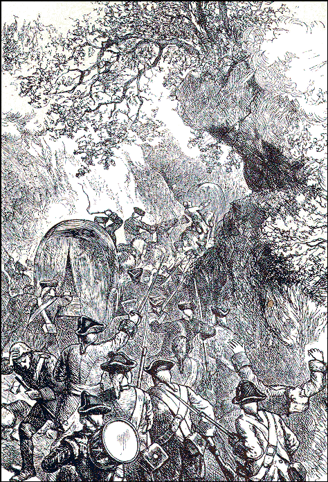 Braddock's force surprised