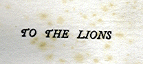 [Title] from To the Lions by Alfred J. Church