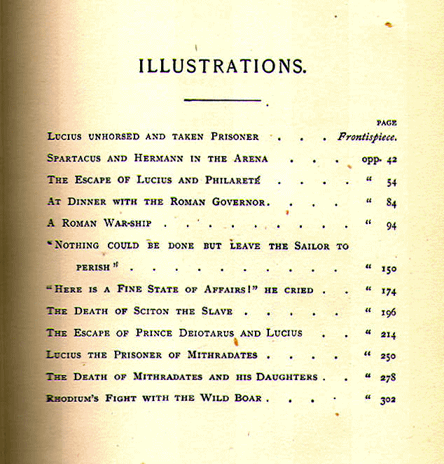 [Illustrations, Page 1 of 2] from Lucius - A Roman Boy by Alfred J. Church