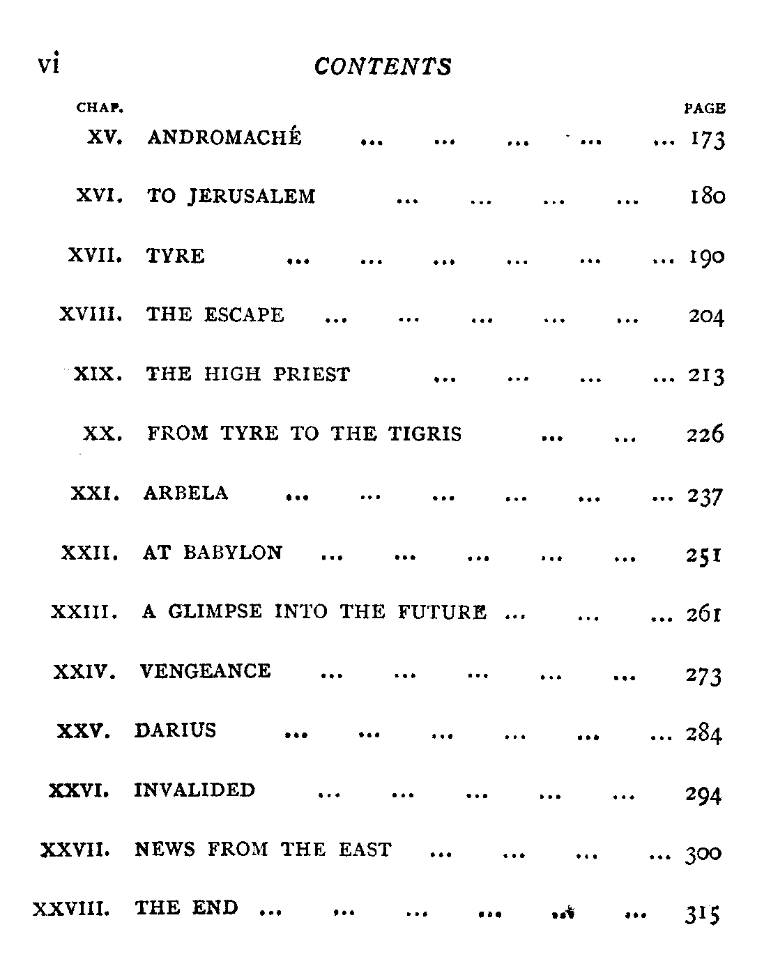 [Contents Page 2 of 2] from Young Macedonian by Alfred J. Church