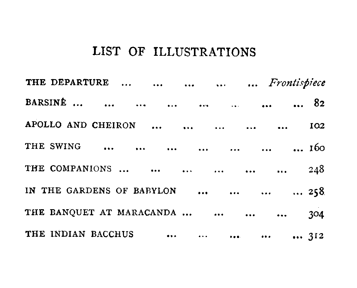 [List of Illustrations] from Young Macedonian by Alfred J. Church