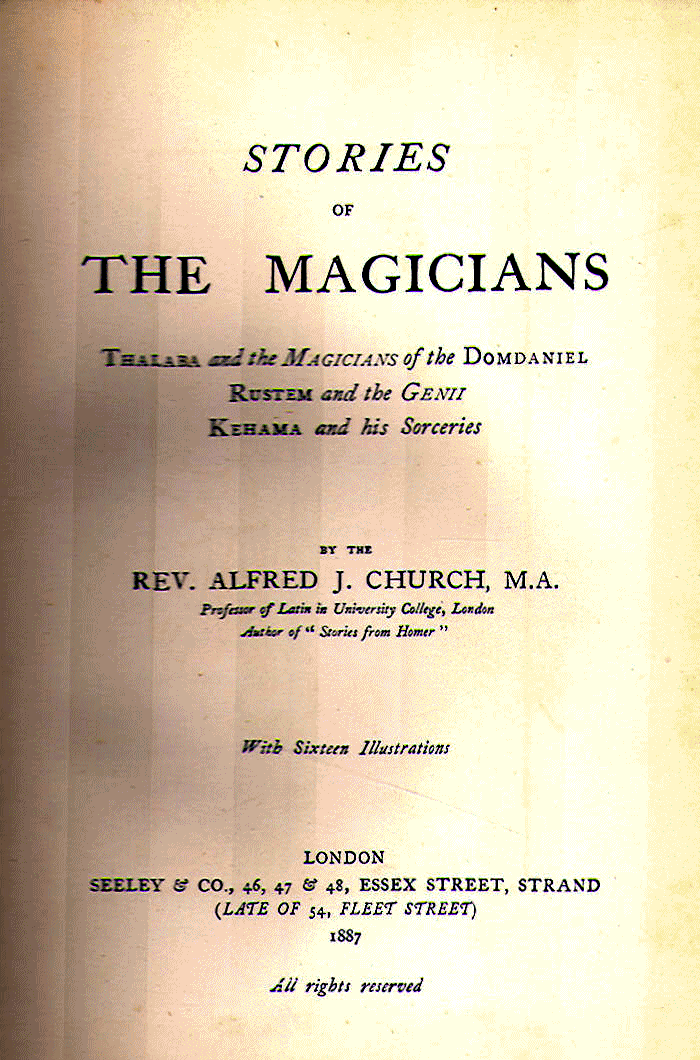 [Title Page] from Stories of the Magicians by Alfred J. Church