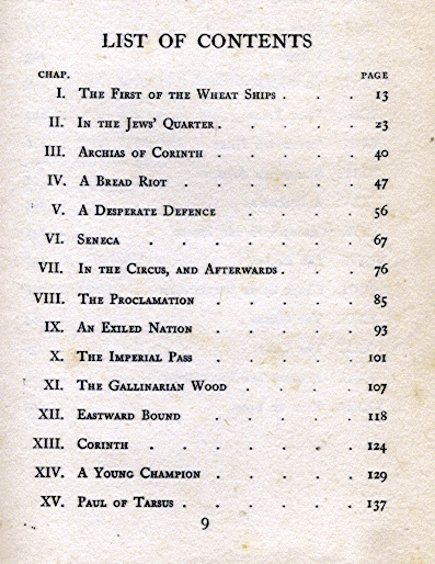 [Contents] from The Crown of Pine by Alfred J. Church