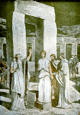 Druids at stonehedge