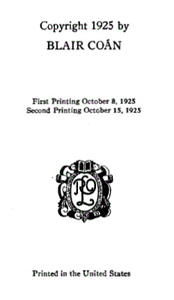 [Title Page] from The Red Web by Blair Coan