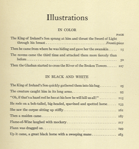 [Illustrations] from King of Ireland's Son by Padraic Colum